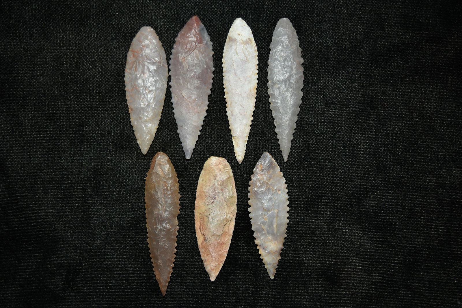 Lot of 7 Neolithic Leaf Blade, Northern Africa (1 of 4)