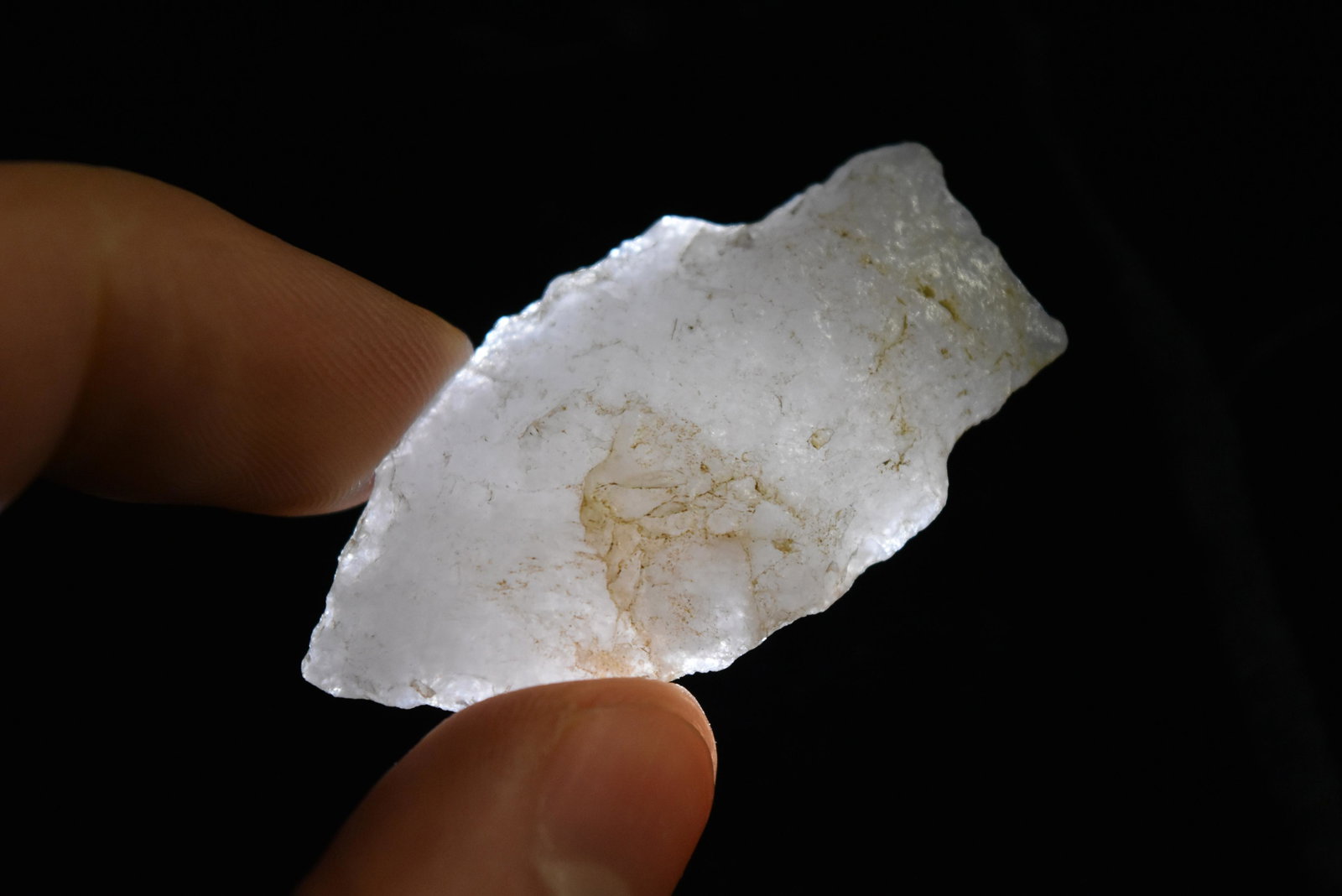 1 7/8" Appalachian Made of Quartzite from Virginia, Ex: 1 7/8" Appalachian Made of Quartzite from Virginia, Ex Reggie Powers Collection