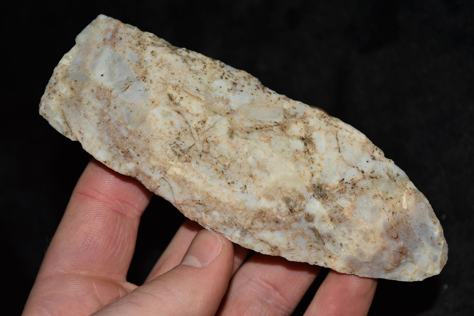 5 1/4" Flint Celt or Adze, Pettis Co., Mo, Ex Leroy: 5 1/4" Flint Celt or Adze, Pettis Co., Mo, Ex Leroy McCoy Collection