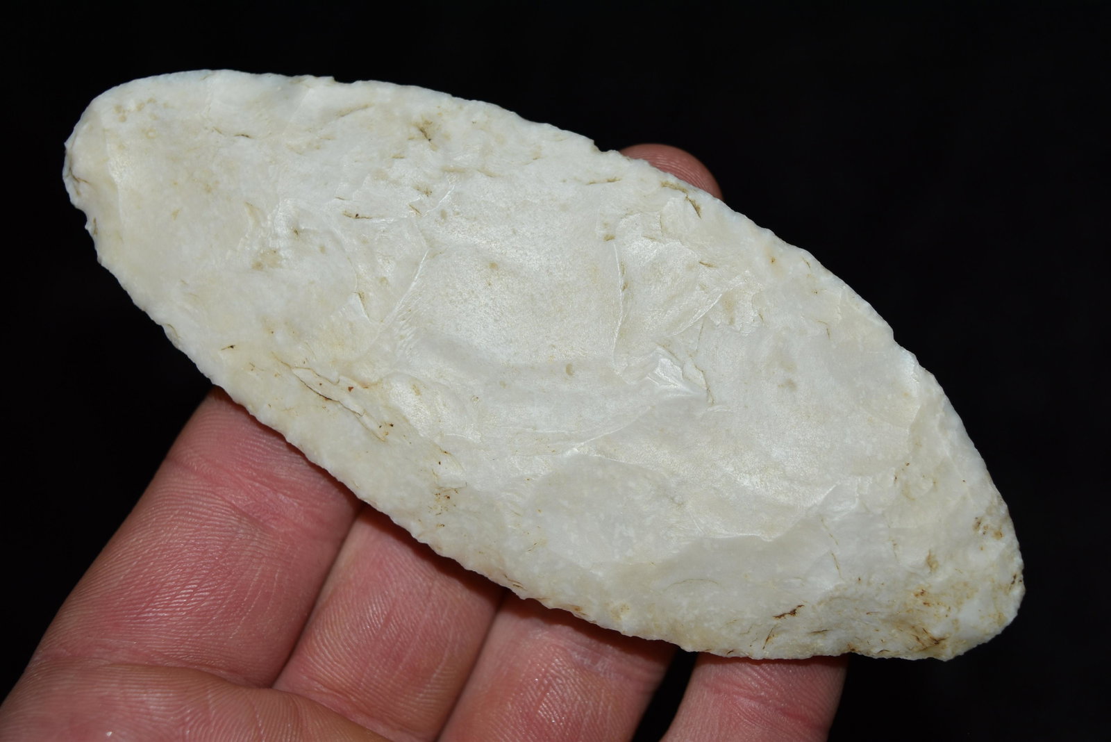 4 7/8" Paleo Ovoid Knife, Clark Co, Missouri: 4 7/8" Paleo Ovoid Knife, Clark Co, Missouri FB Rodney Harvey