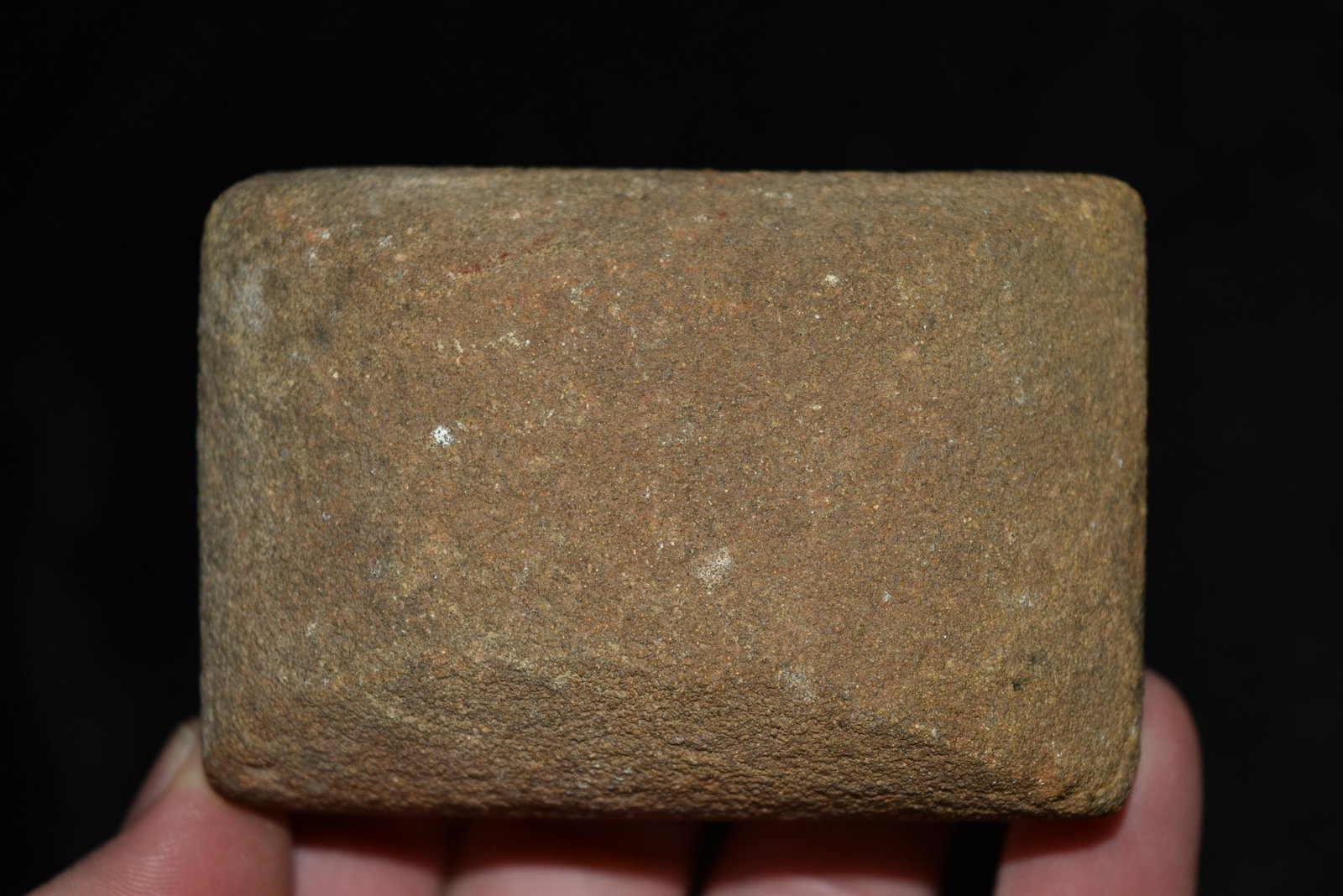 3 1/4" Sandstone Abrading Stone, Illinois: 3 1/4" Sandstone Abrading Stone, Illinois