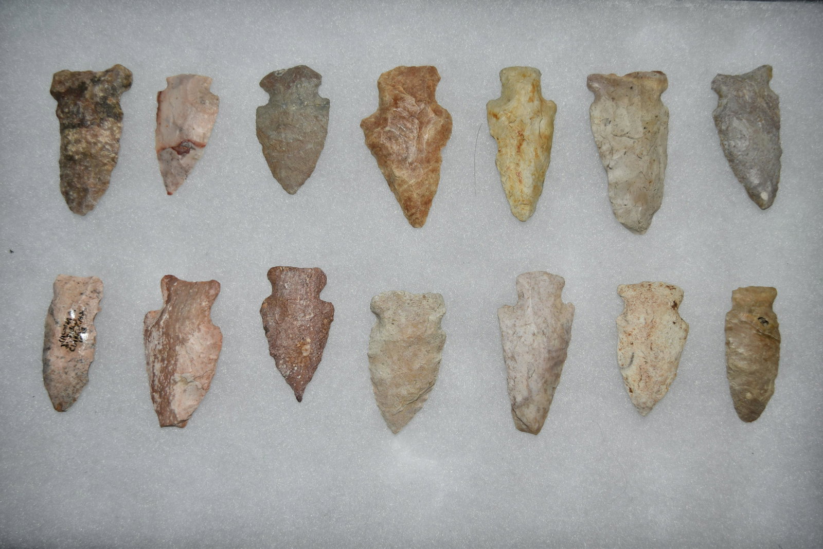 Lot of 14 Archaic and Woodland Points, Clark Co,: Lot of 14 Archaic and Woodland Points, Clark Co, Missouri FB Rodney Harvey
