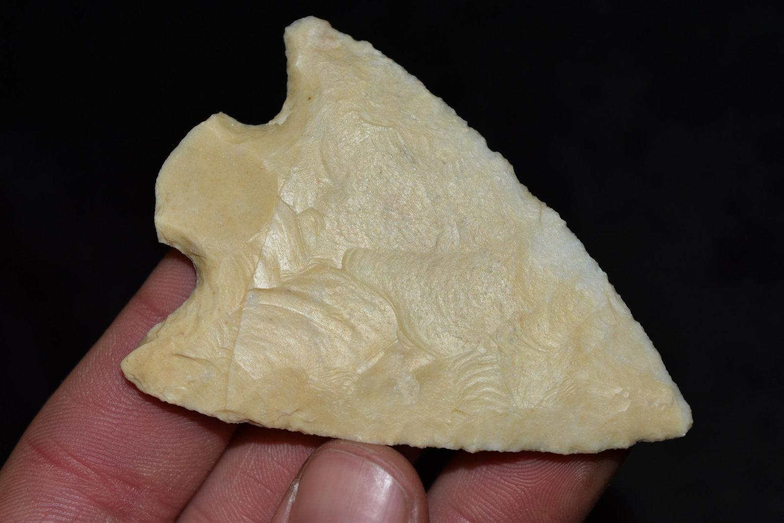 3" Fractured Base Point, Clark Co, Missouri FB Rodney: 3" Fractured Base Point, Clark Co, Missouri FB Rodney Harvey