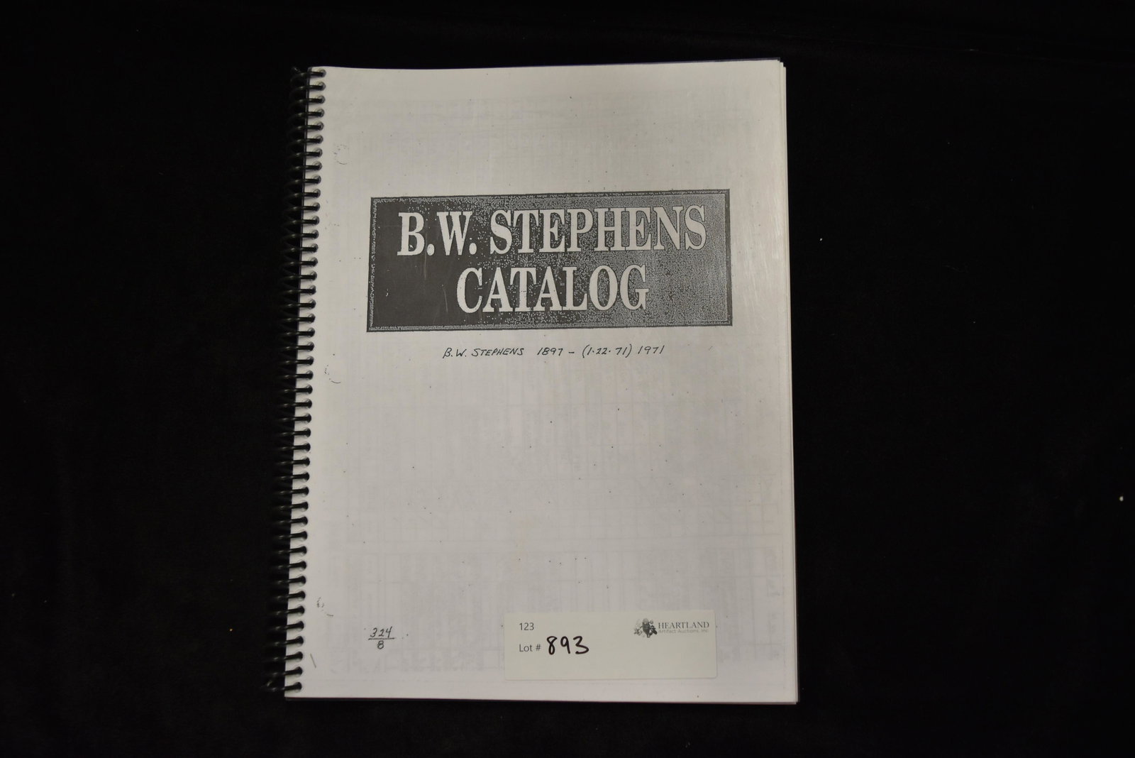 BW Stephens Catalog: BW Stephens Catalog