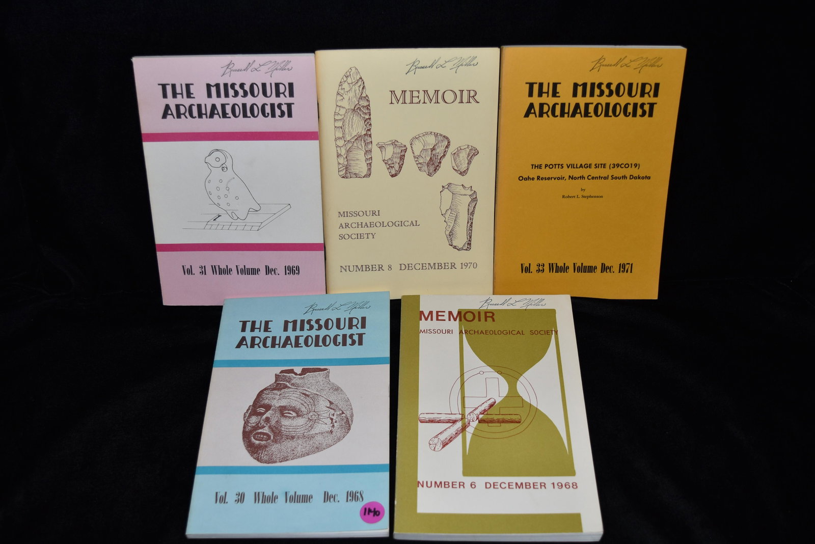 Lot of 5 The Missouri Archaeologist 1960s & 70s: Lot of 5 The Missouri Archaeologist 1960s & 70s