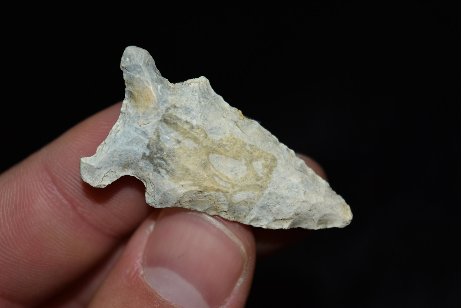 1 3/4" Graham Cave Point, FB Terry Guinn, Knox Co,: 1 3/4" Graham Cave Point, FB Terry Guinn, Knox Co, Missouri, Arrowhead, Native American, Artifact