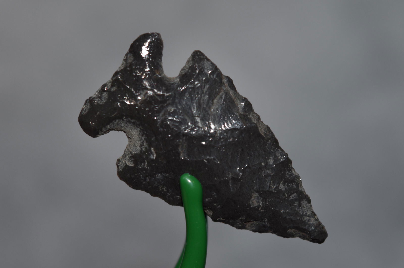 1 3/8" Obsidian Elko Corner Notch Point, Lake Co, (1 of 4)