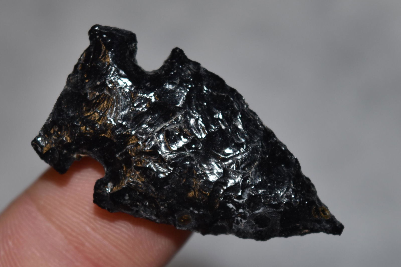 1 5/8" Obsidian Northern Point, Lake Co, Oregon, Gem (1 of 4)