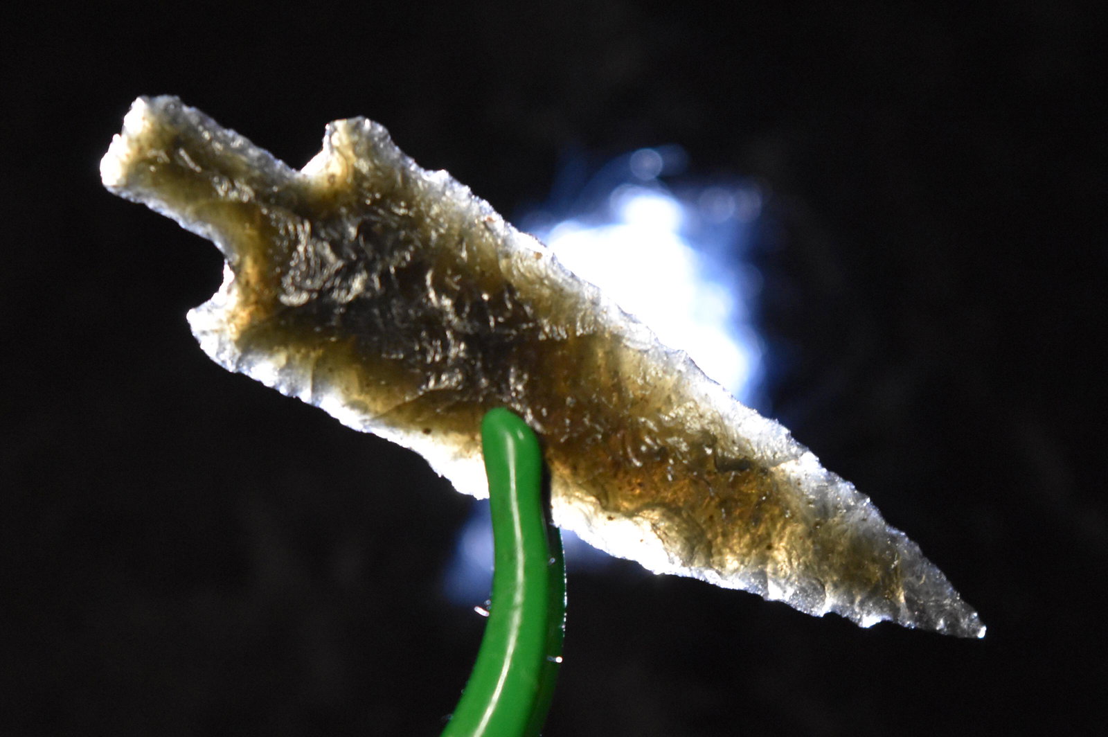 1 7/8" Obsidian Alkali Point, Byrd COA, Klamath Co, (1 of 6)