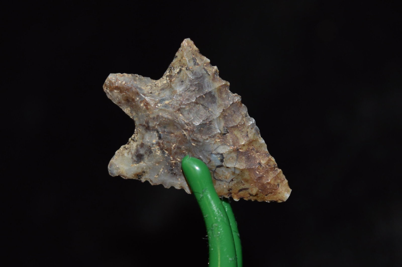 1" Serrated Wallula Gap Point, Marion/Orange Chert, (1 of 4)