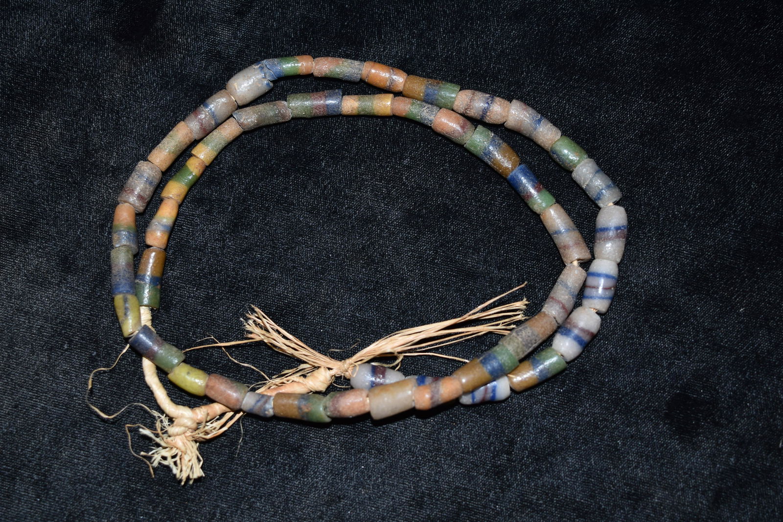 Strand of 1800s African Sandcast Trade Beads, Gem Grade (1 of 4)