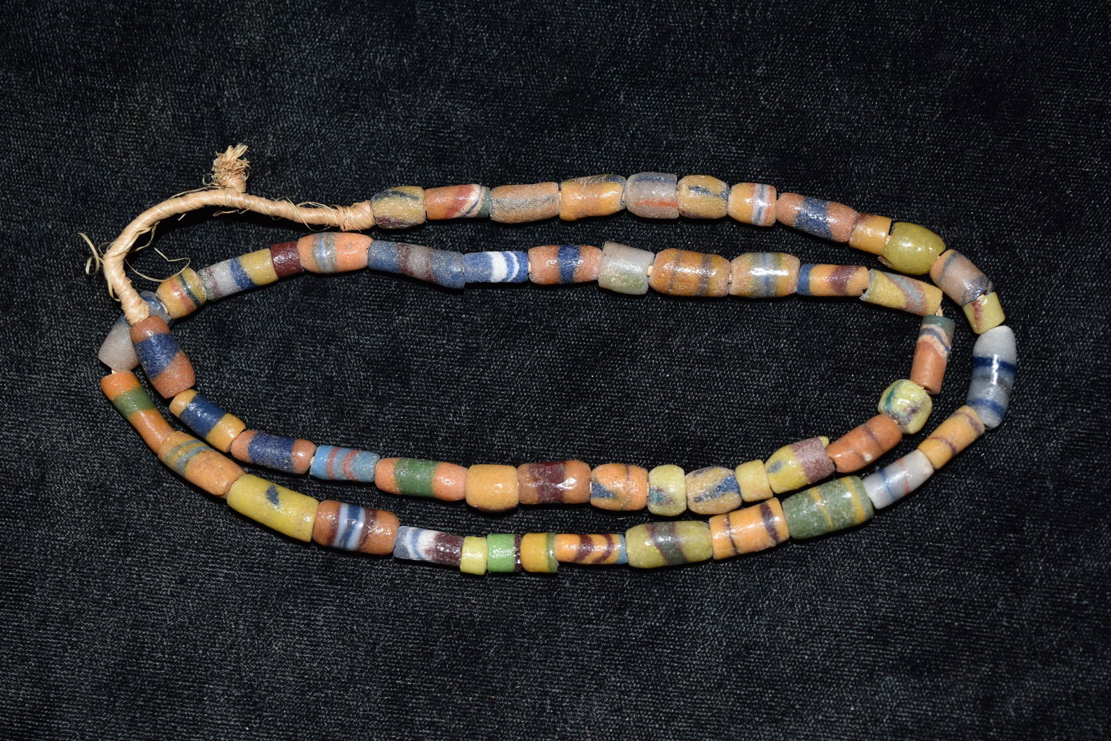 Strand of 1800s African Sandcast Trade Beads, Gem Grade (1 of 4)
