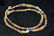 Strand of 1800s African Sandcast Trade Beads, Gem Grade