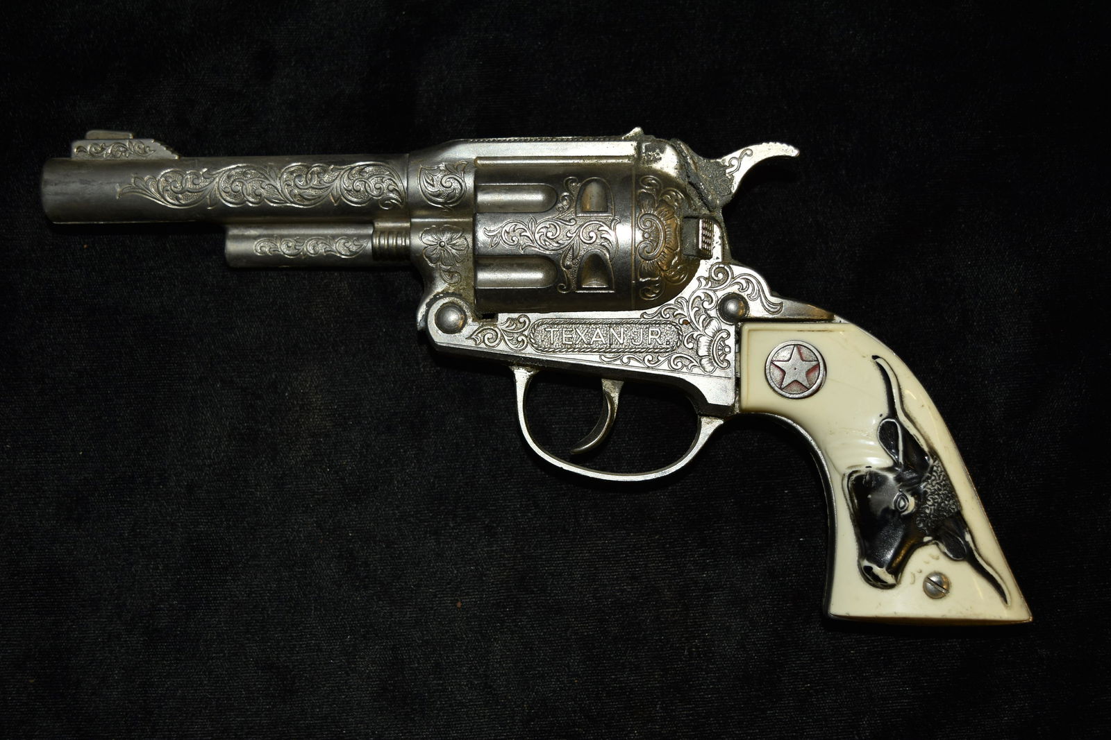 Vintage Diecast Cap Gun Texan Jr, Works Great: Vintage Diecast Cap Gun Texan Jr, Works Great