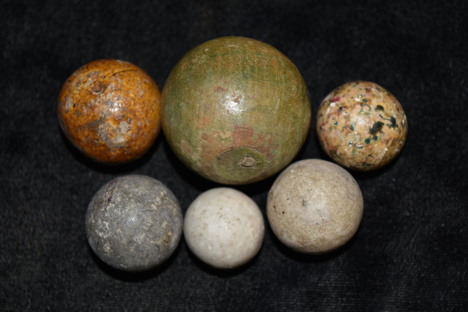 Lot of Antique Clay Marbles, New York: Lot of Antique Clay Marbles, New York