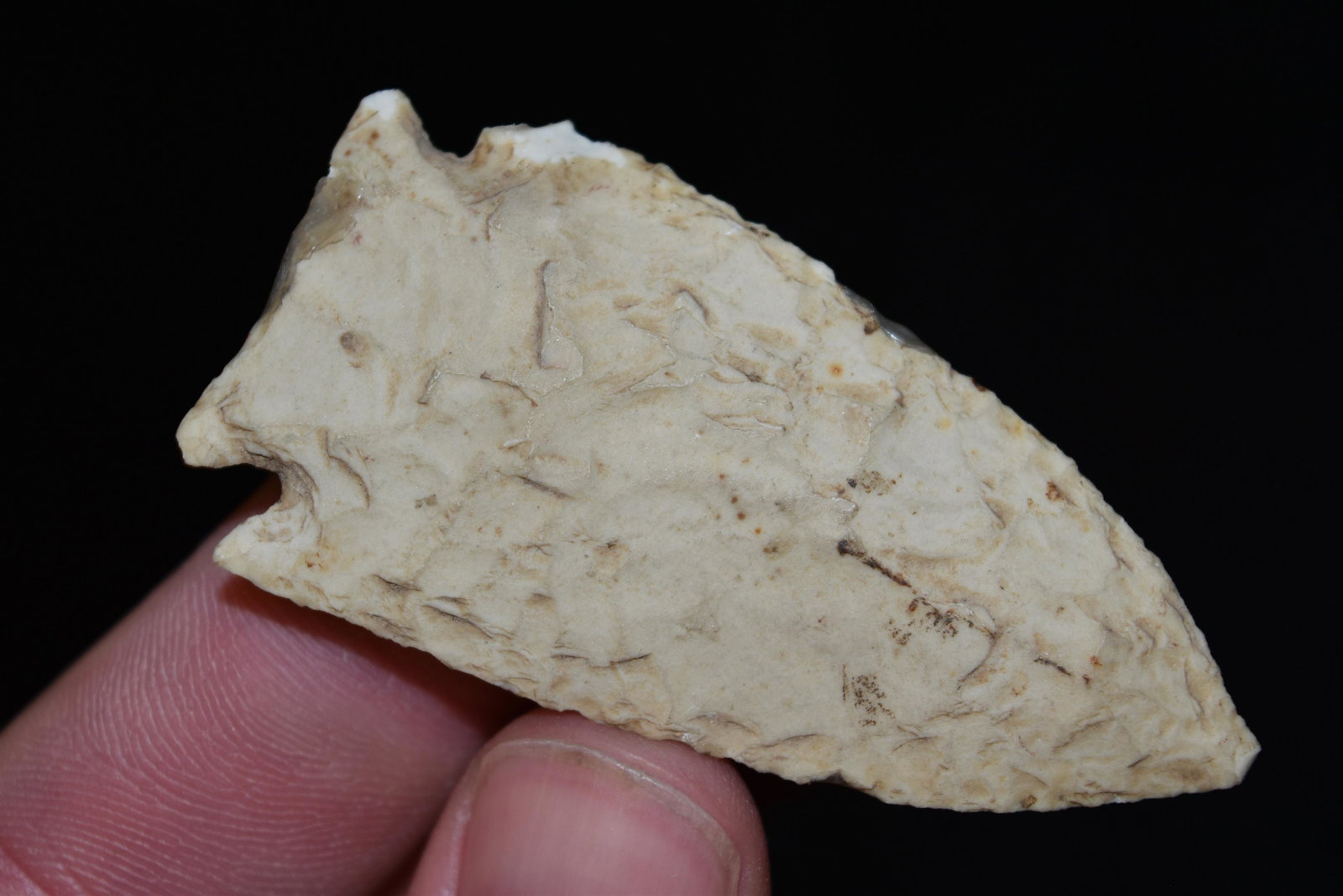2 3/8" Corner Notch Point, Adams/Fulton Co, Illinois: 2 3/8" Corner Notch Point, Adams/Fulton Co, Illinois, Arrowhead, Native American Artifact