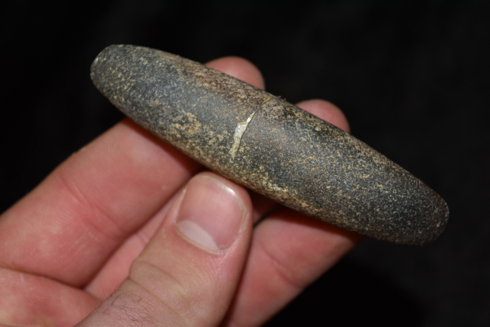 3 1/4" Hardstone Pick, Broken & Glued, Central Missouri: 3 1/4" Hardstone Pick, Broken & Glued, Central Missouri, Arrowhead, Native American Artifact