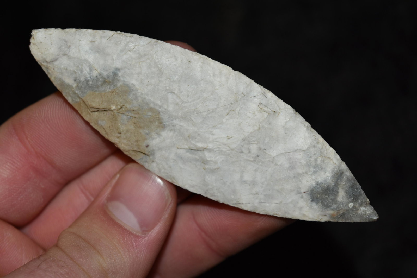 3 7/8" Mayan Blade, Central America: 3 7/8" Mayan Blade, Central America, Arrowhead, Native American Artifact
