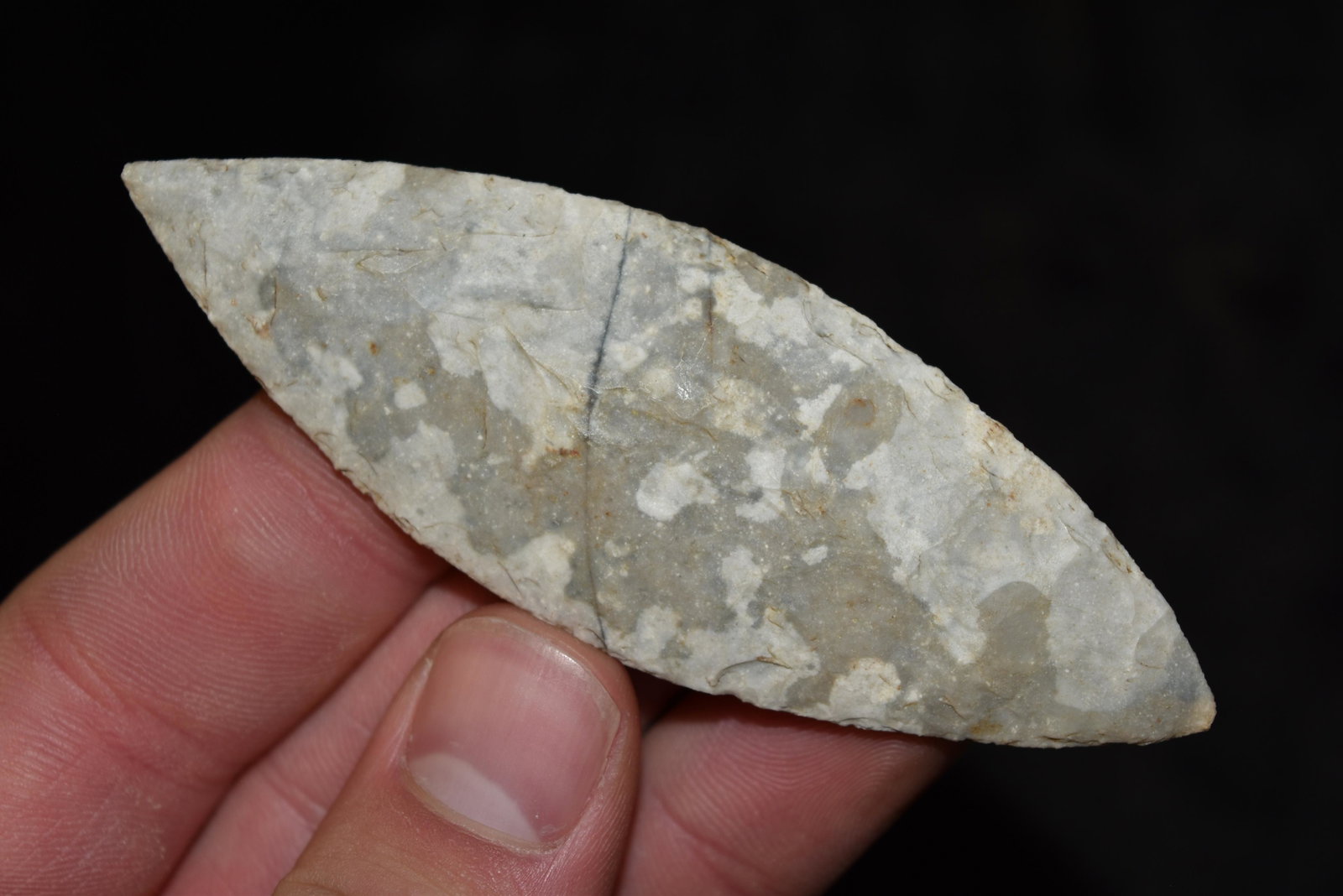 3 5/8" Blade, Central America: 3 5/8" Blade, Central America, Arrowhead, Native American Artifact