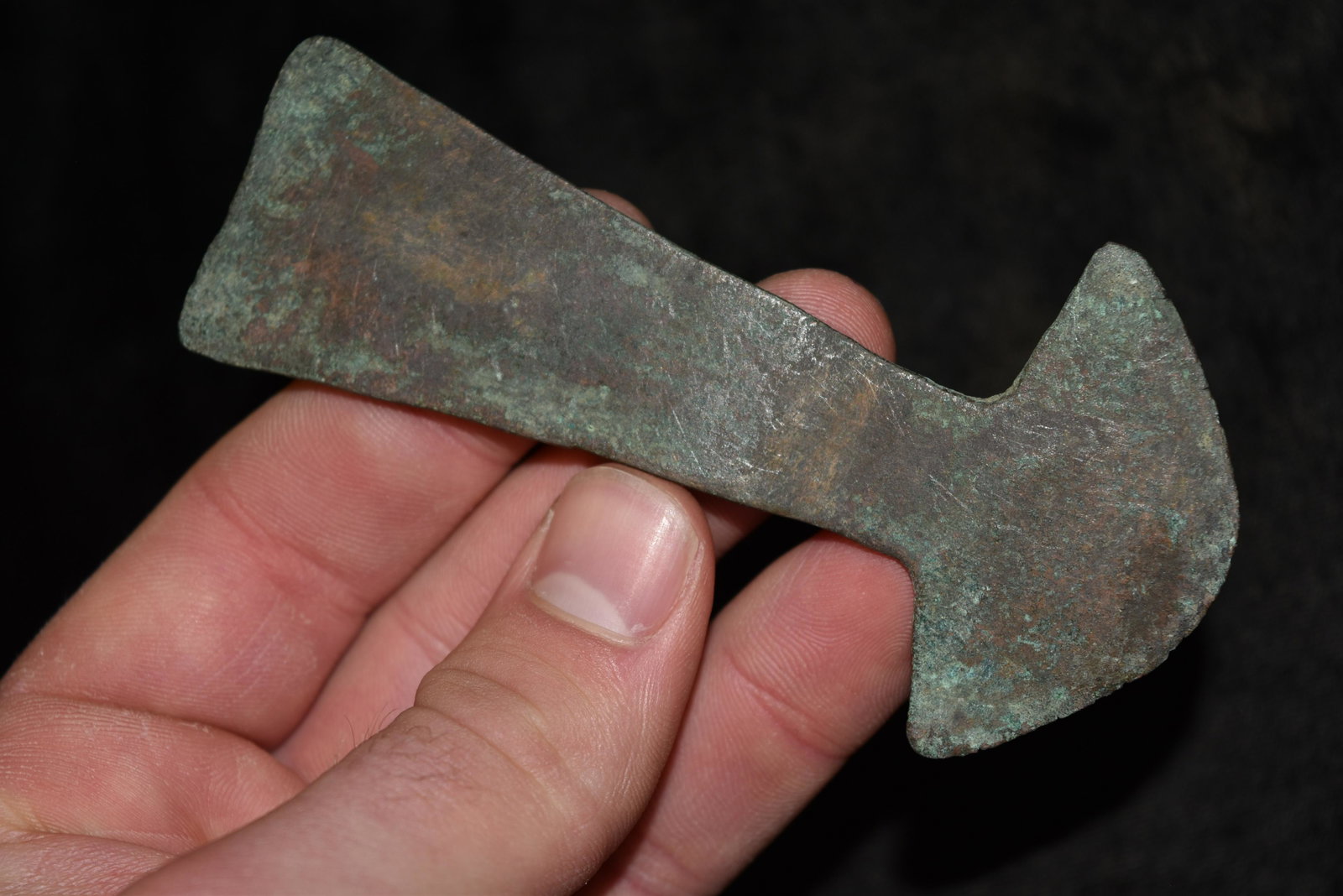4" Copper Tumi Knife, South America, Moche: 4" Copper Tumi Knife, South America, Moche, Arrowhead, Native American Artifact