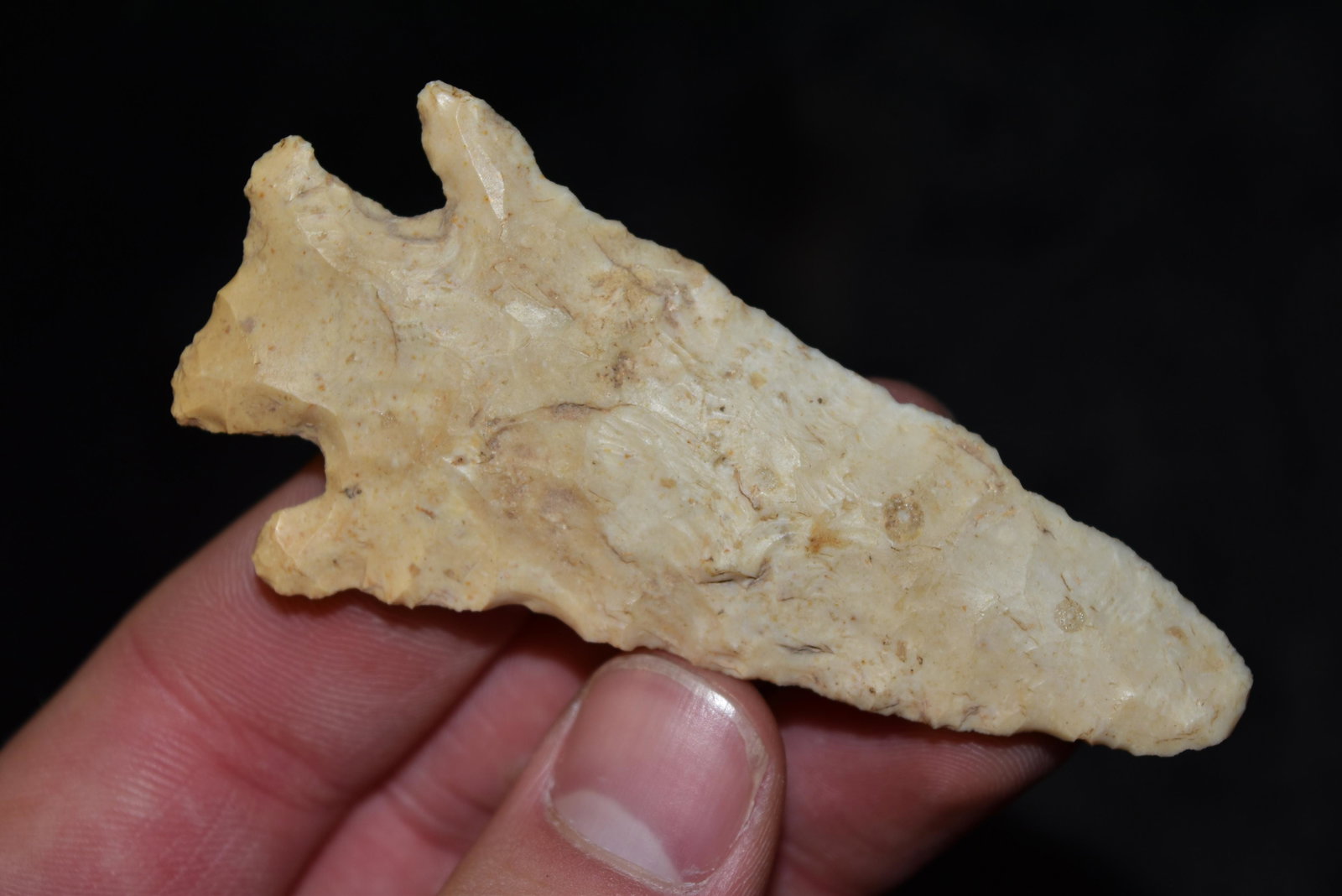 3 3/4" Hardin Point, Peoria Co, Illinois, FB Randy: 3 3/4" Hardin Point, Peoria Co, Illinois, FB Randy Russell, Arrowhead, Native American Artifact