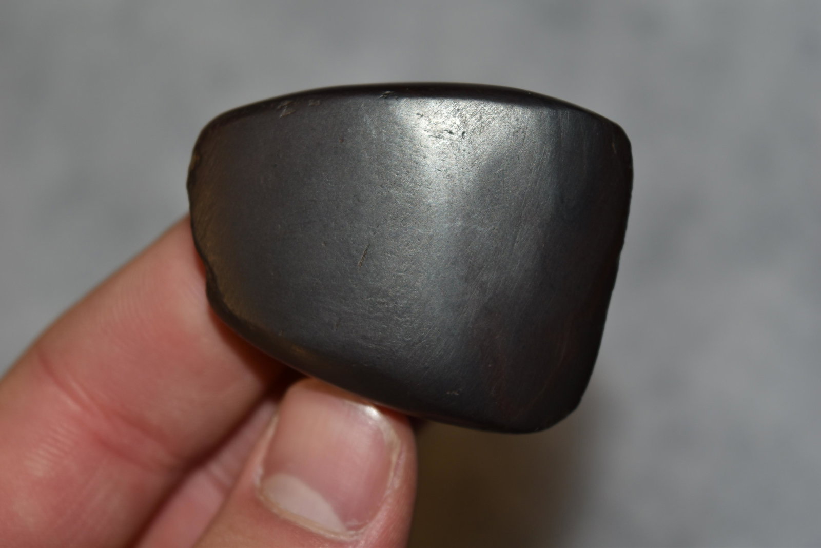 1 7/8" Hematite Celt, Illinois: 1 7/8" Hematite Celt, Illinois, Arrowhead, Native American Artifact