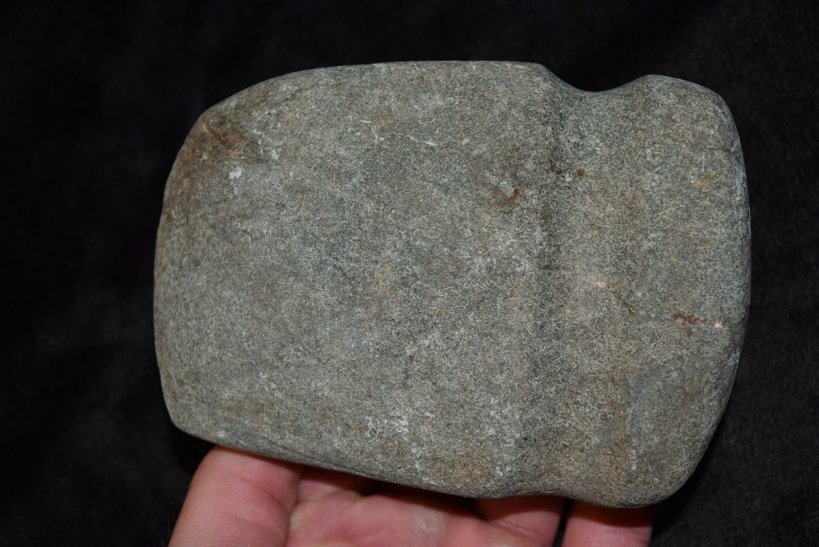 5 1/4" Full Groove Axe, Illinois: 5 1/4" Full Groove Axe, Illinois, Arrowhead, Native American Artifact