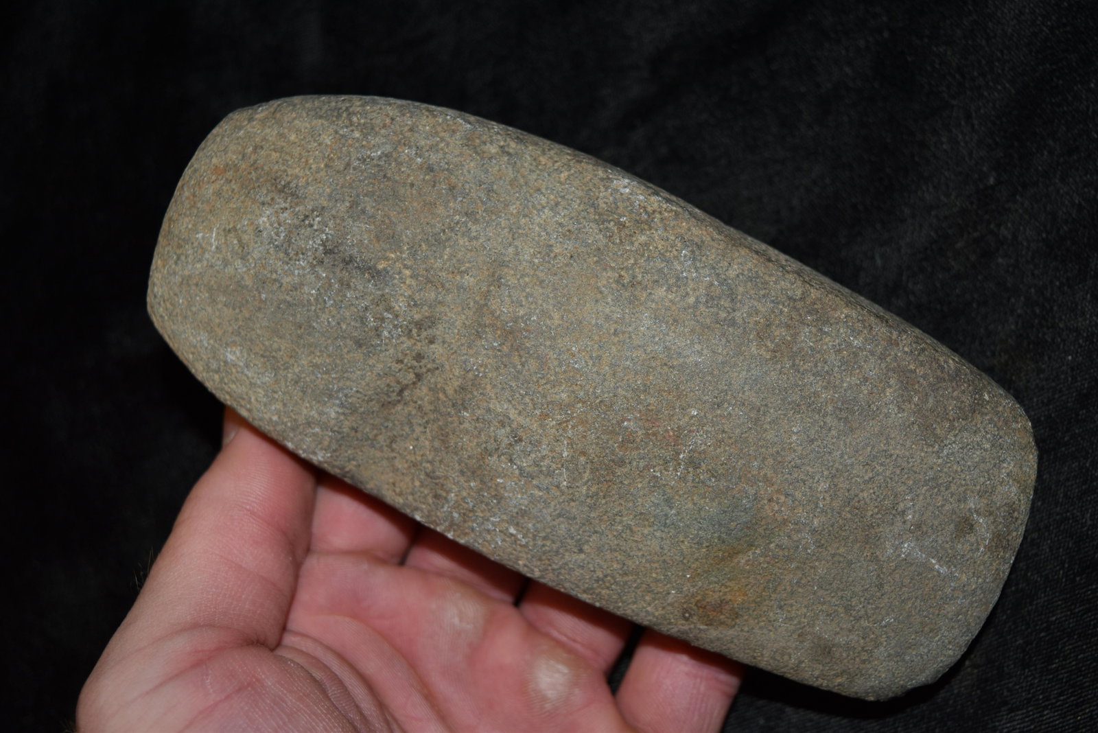 6 3/8" Rare Nebo One Side Grooved Axe, Iowa: 6 3/8" Rare Nebo One Side Grooved Axe, Iowa, Arrowhead, Native American Artifact