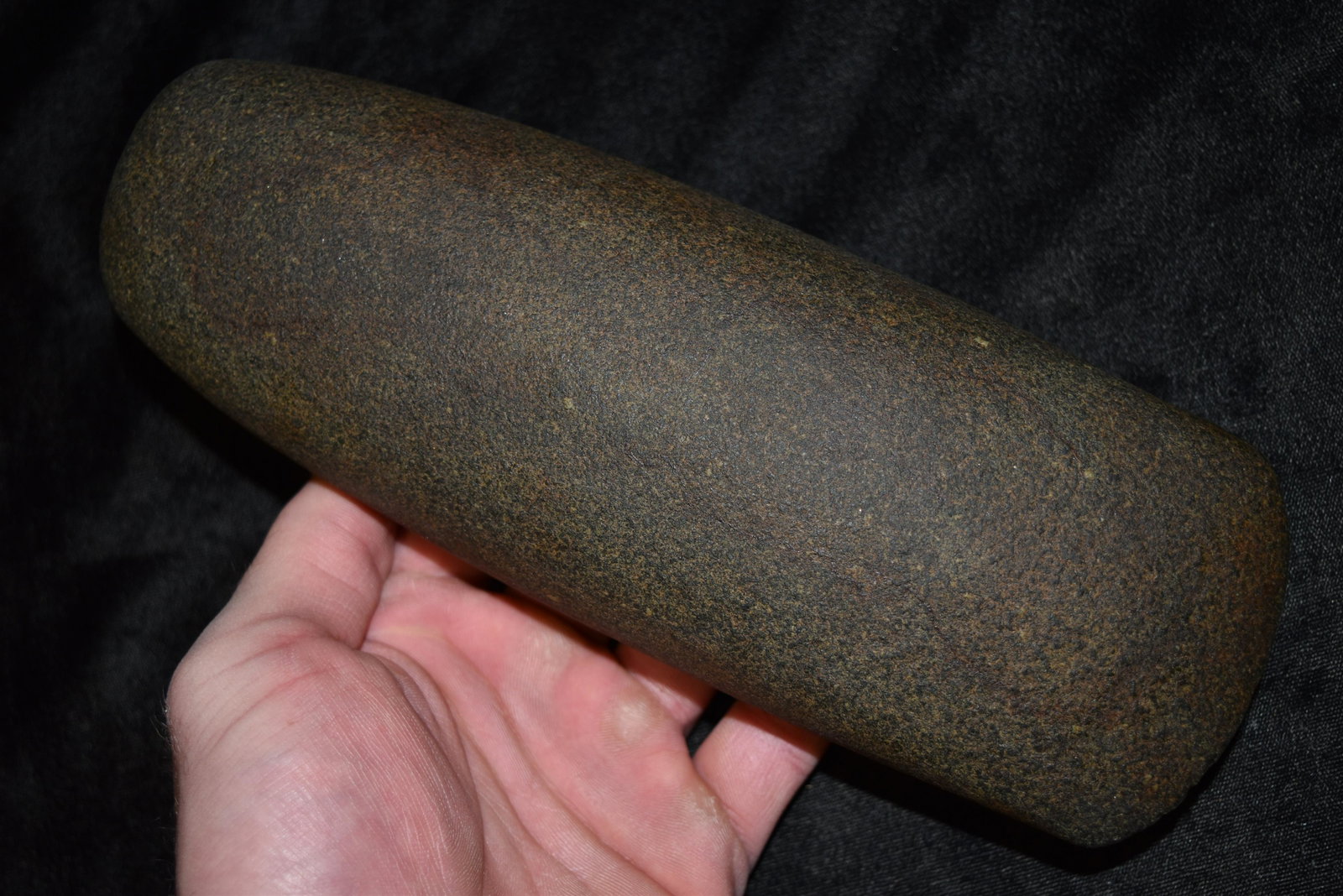9" Celt, Davis G10 COA, Jersey Co, Illinois, Finely: 9" Celt, Davis G10 COA, Jersey Co, Illinois, Finely Made with Slightly Flared Bit, Exceptional Symmetry, Brown Diorite, Ex Tom Stanton, Arrowhead, Native American Artifact