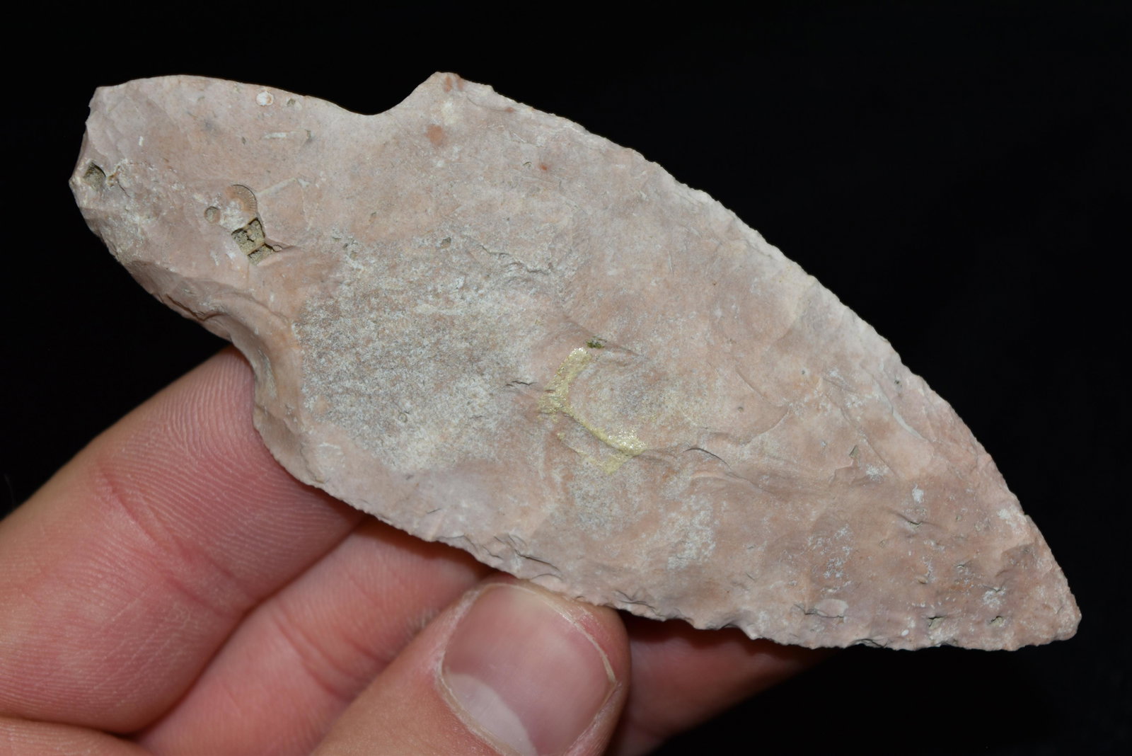 4 1/8" Adena Point, Pictured in Who's Who #11 Page 423,: 4 1/8" Adena Point, Pictured in Who's Who #11 Page 423, FB Sterling Moore, Pike Co, Illinois, Arrowhead, Native American Artifact