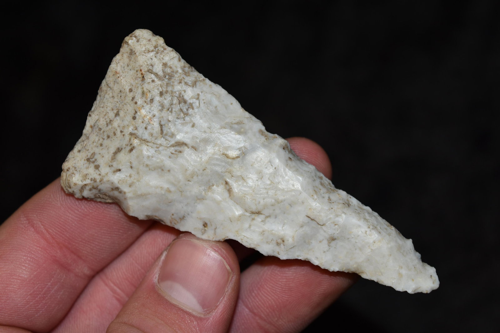 3 3/8" Cobbs Blade, Fulton Co, Illinois: 3 3/8" Cobbs Blade, Fulton Co, Illinois, Arrowhead, Native American Artifact