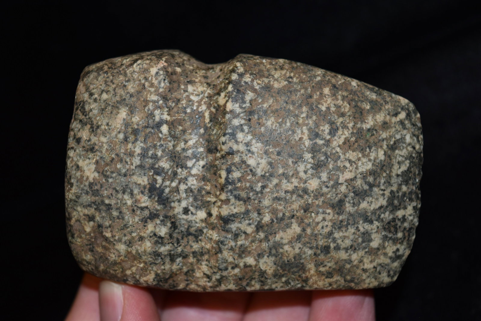 3 1/2" 3/4 Groove Axe, Exceptionally Well Made and: 3 1/2" 3/4 Groove Axe, Exceptionally Well Made and Great Color, FB Doyle Black, Lee Co, Iowa, Arrowhead, Native American Artifact