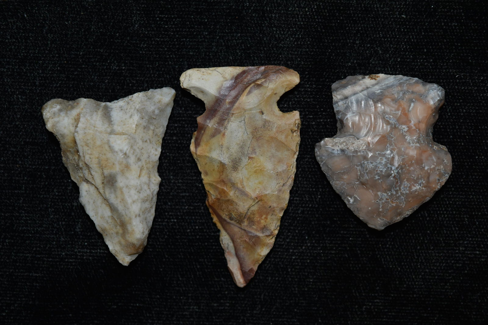 Lot of 3 Woodland Points, Iowa, Native American (1 of 3)