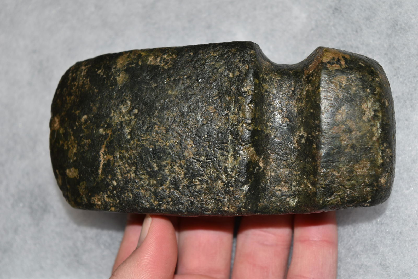 5 5/8" 3/4 Iowa Slant Groove Axe, Madison Co, Iowa, (1 of 8)