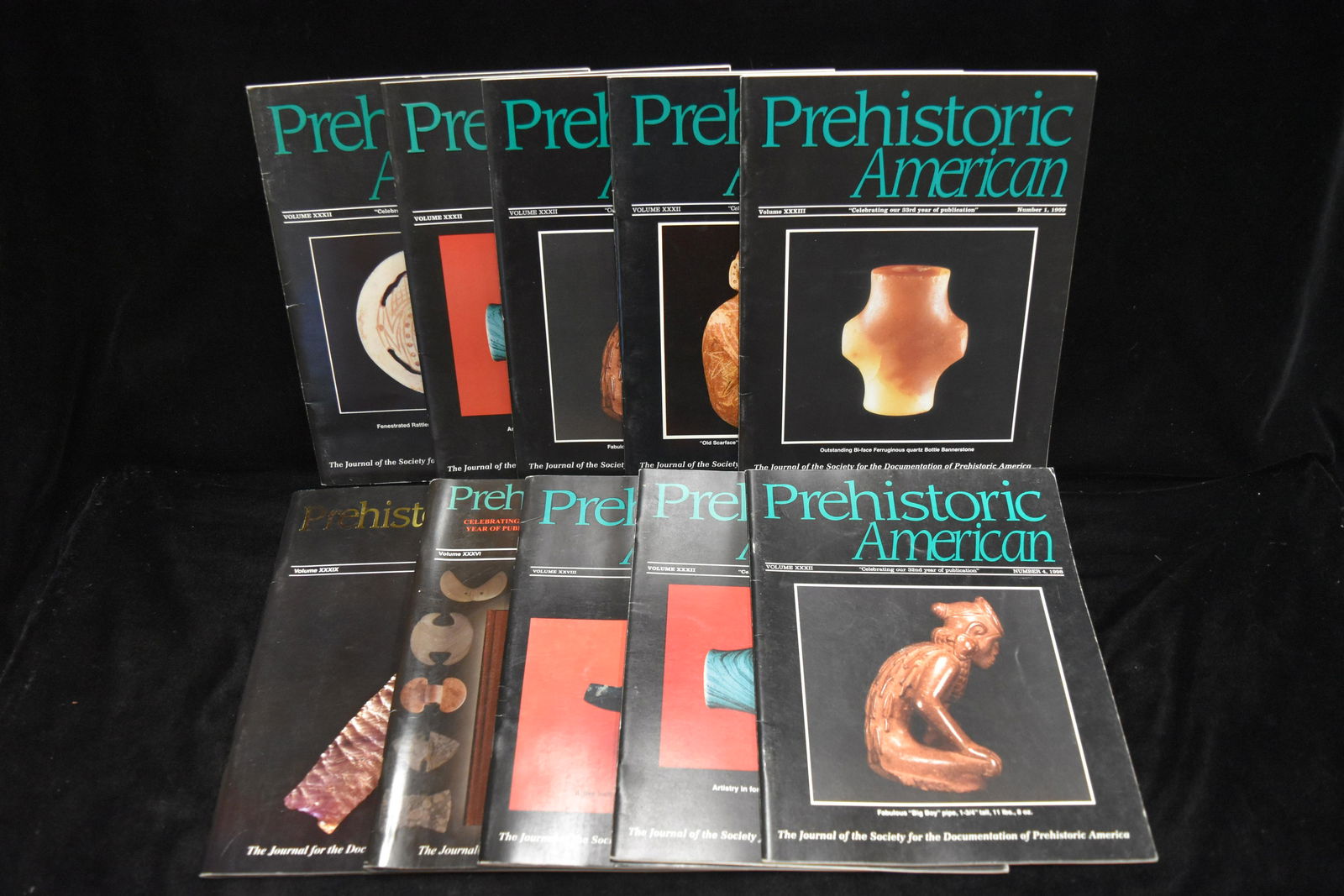 Lot of 10 Prehistoric American Magazines (1 of 3)