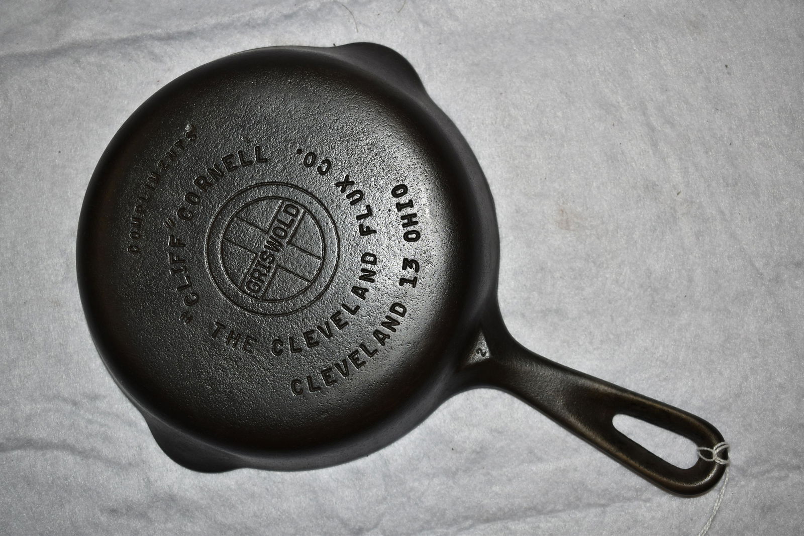 #3 Cast Iron "Cliff" Cornell Griswold Skillet, Great (1 of 6)
