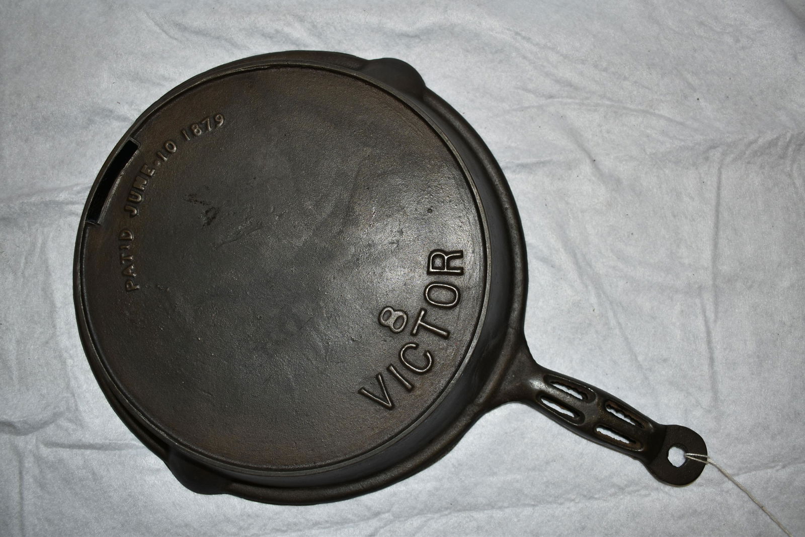 RARE #8 Victor Odorless Cast iron Skillet, Patid June (1 of 9)