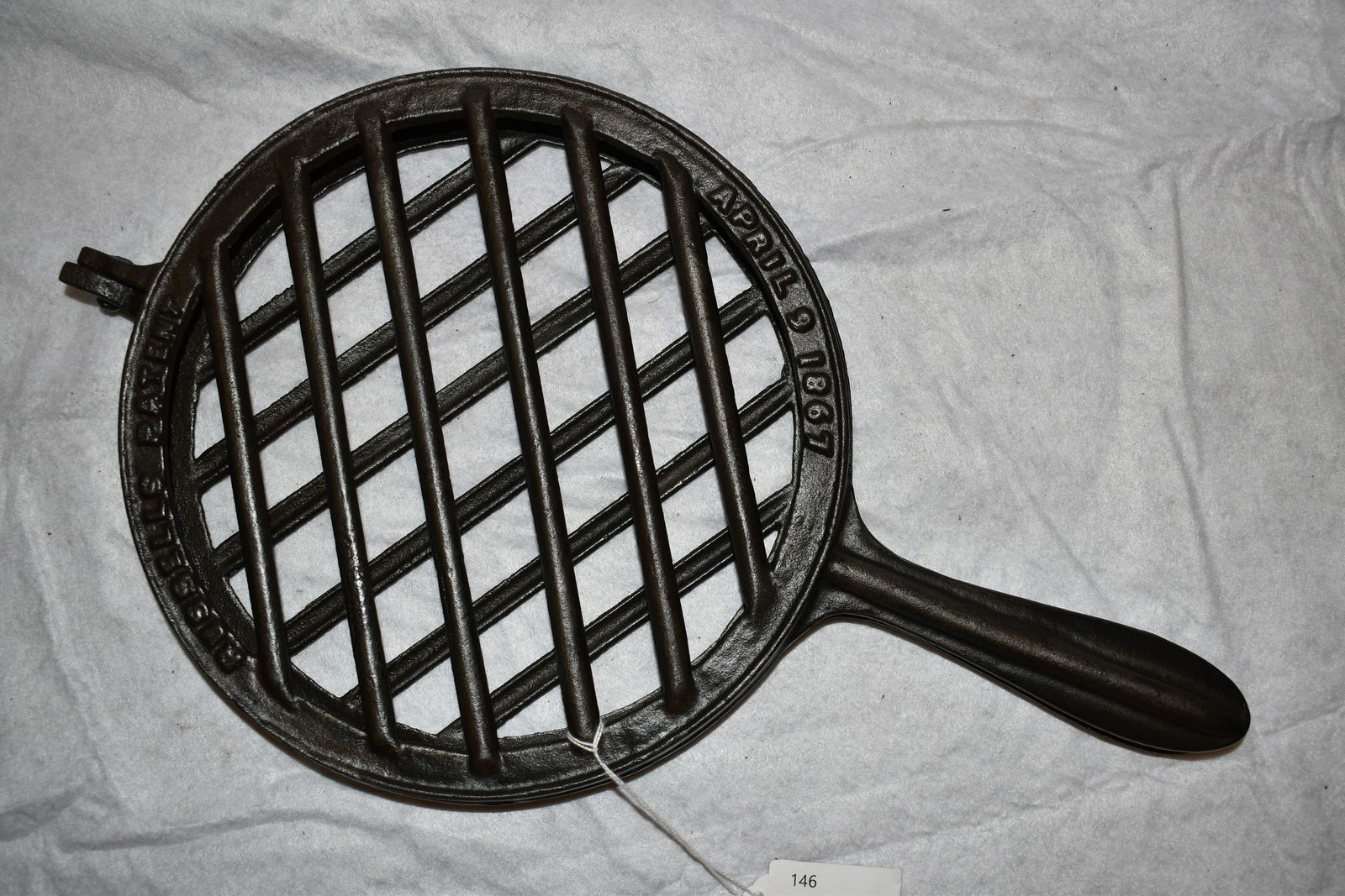 Unique Cast Iron Russells Patent, April 9, 1867 Boiler, (1 of 7)