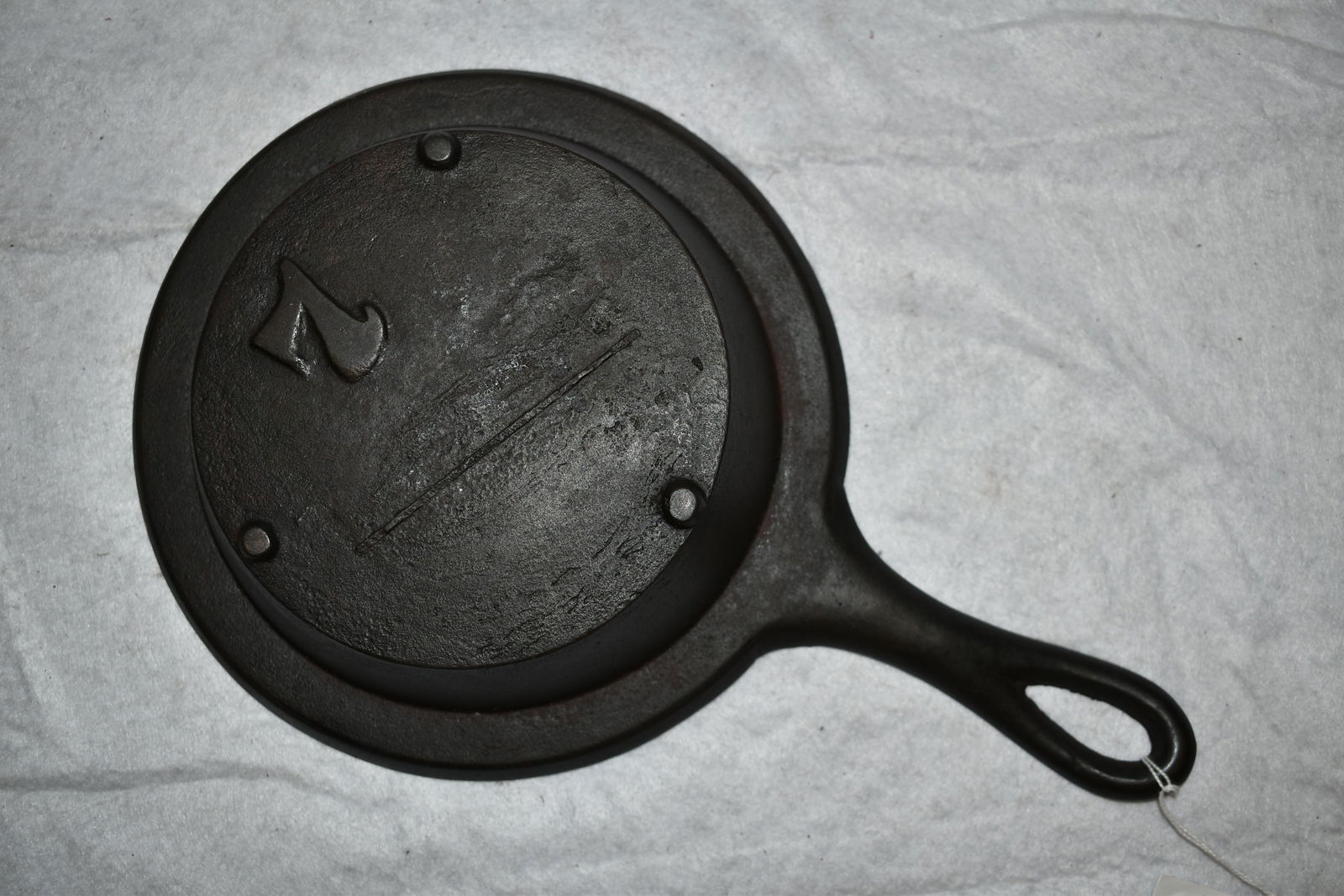 #7 Gate Marked Cast Iron Skillet, Vintage Cast Iron: #7 Gate Marked Cast Iron Skillet, Vintage Cast Iron Skillet Cookware