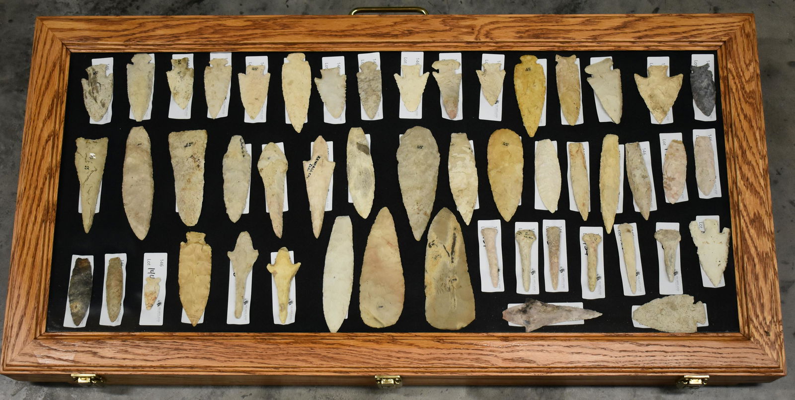 36" x 18" x 3" Cox Arrowhead Display Case, Case Only No (1 of 6)