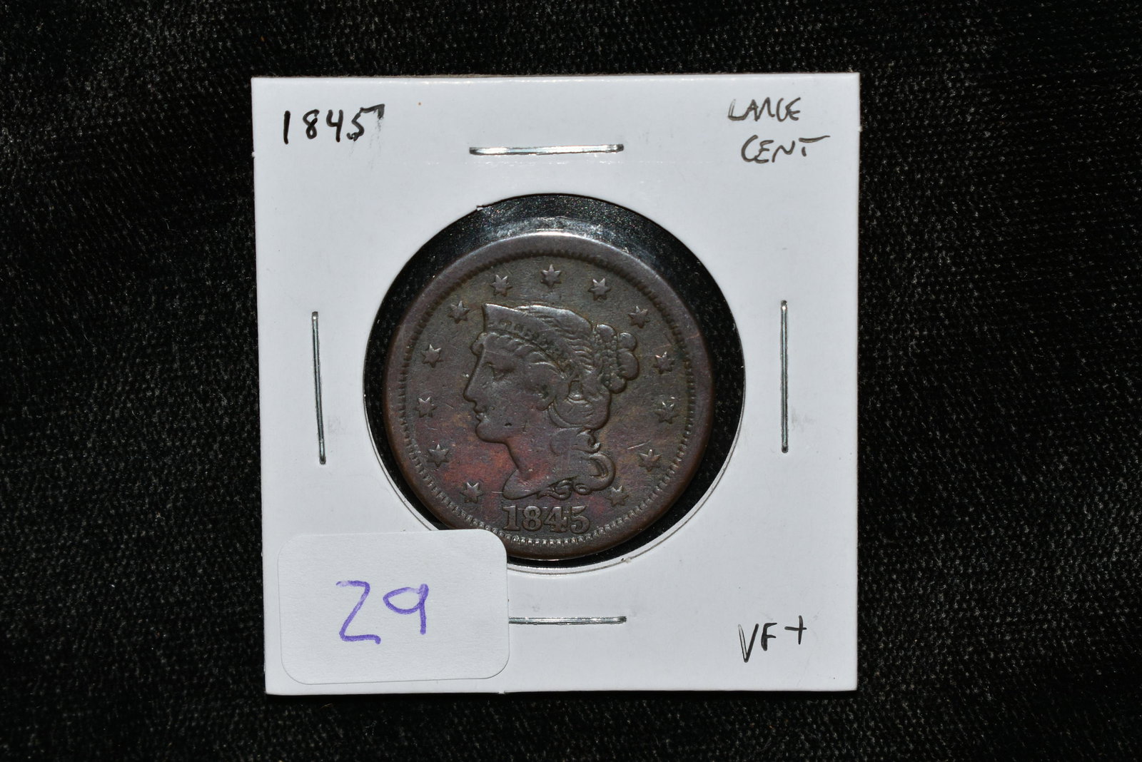 1845 LARGE CENT, EARLY US COIN, PENNY (1 of 2)