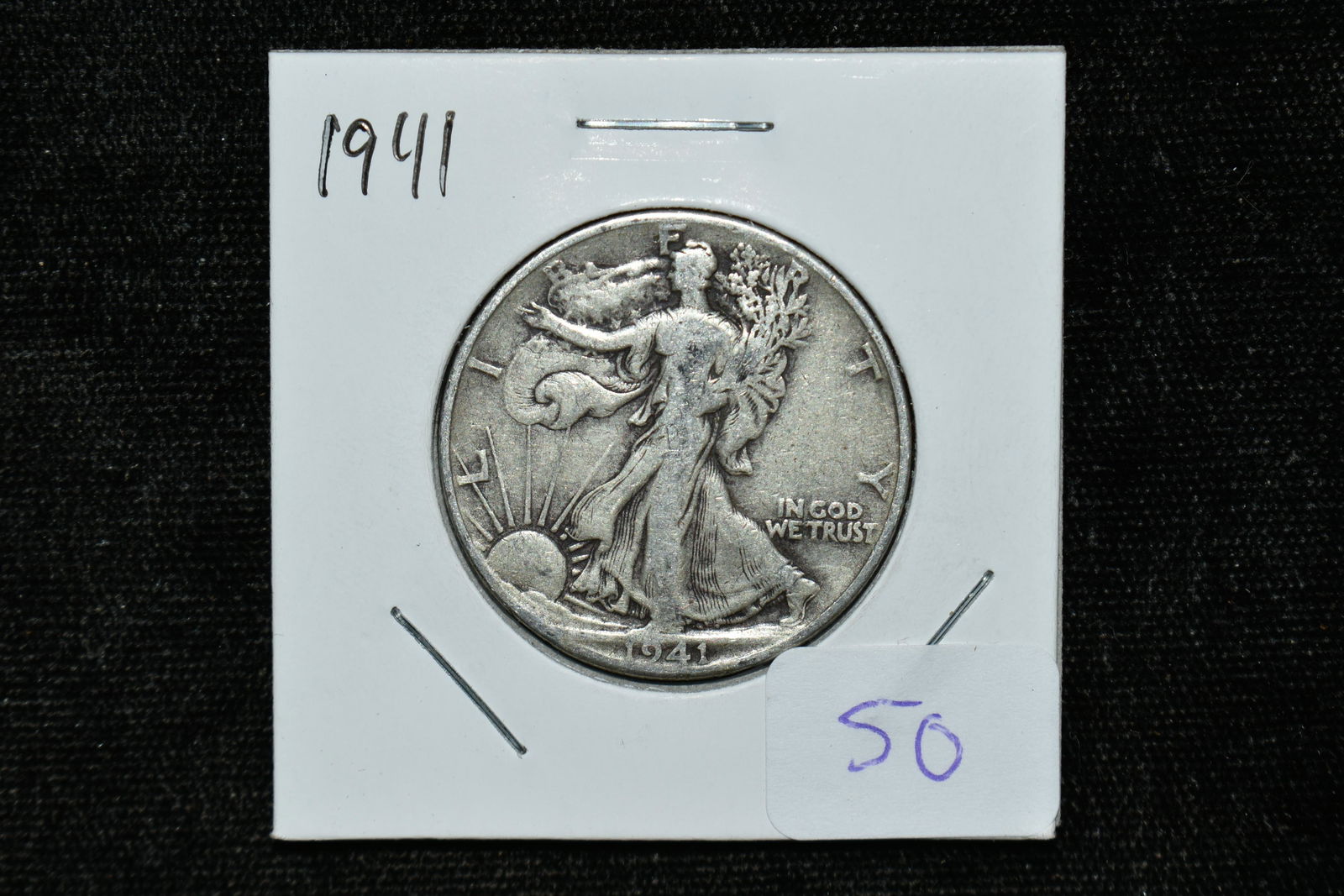 1941 WALKING LIBERTY SILVER HALF DOLLAR (1 of 2)