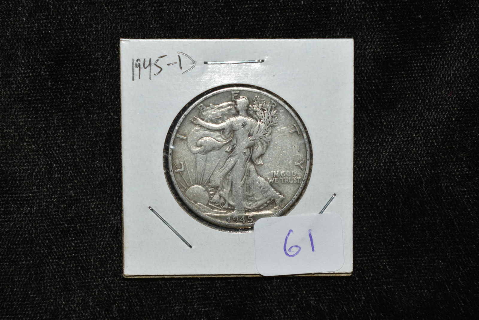 1945-D WALKING LIBERTY SILVER HALF DOLLAR (1 of 2)