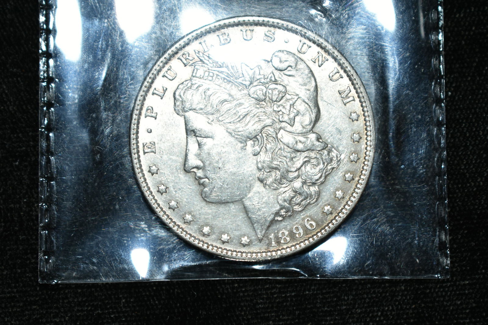 1896 SILVER MORGAN DOLLAR, ONE OUNCE (1 of 3)