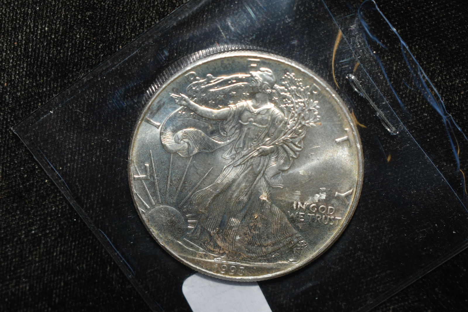 SILVER BULLION, ONE ROY OUNCE SILVER BAR (1 of 2)