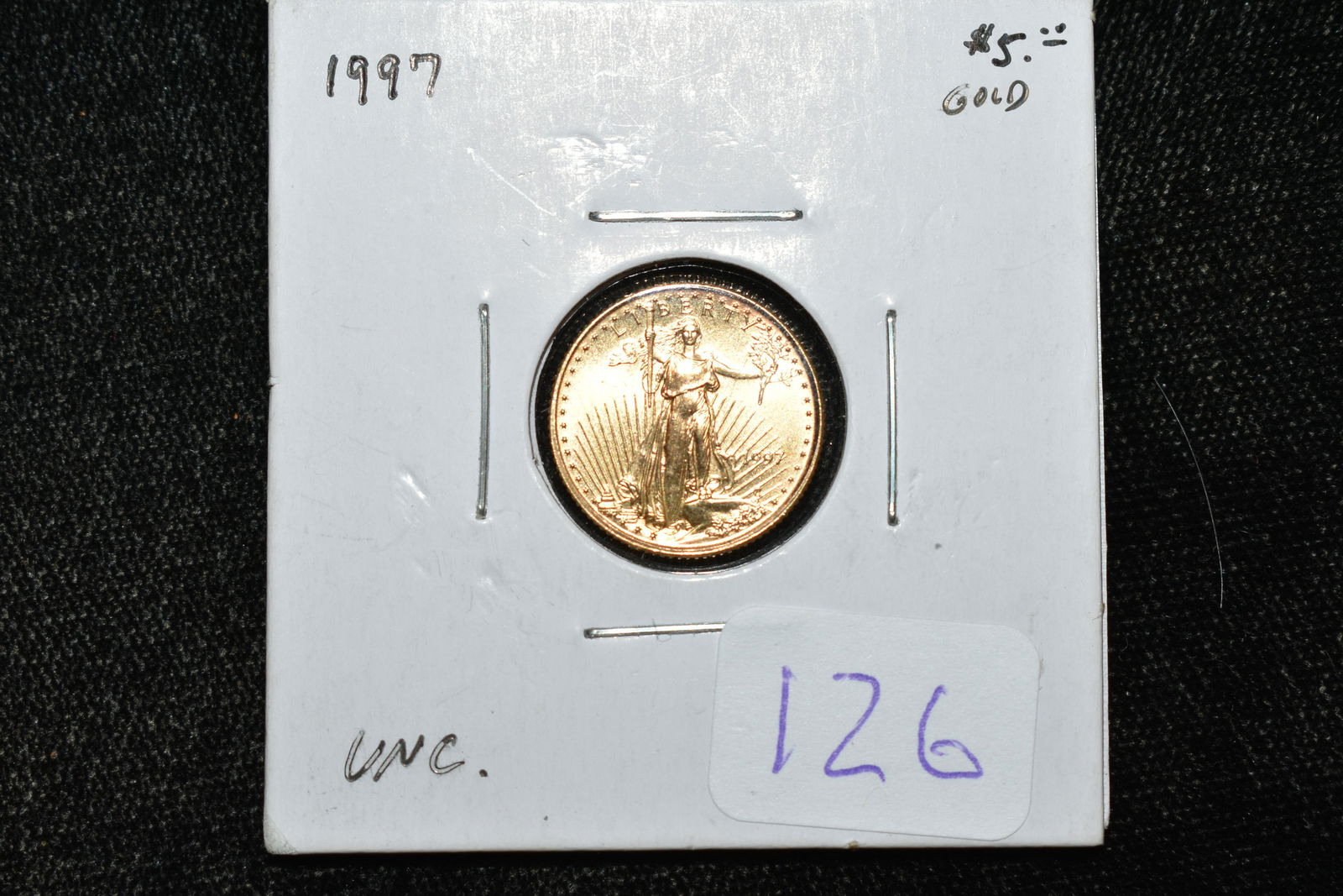 1997 $5 GOLD US COIN, 1/10TH OUNCE (1 of 2)