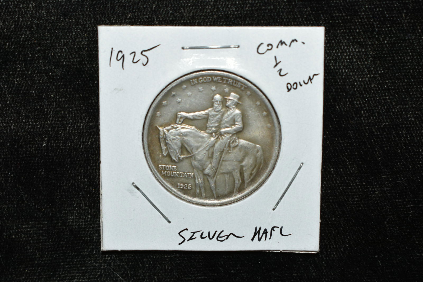 1925 STONE MOUNTAIN COMMEMORATIVE SILVER HALF DOLLAR (1 of 2)