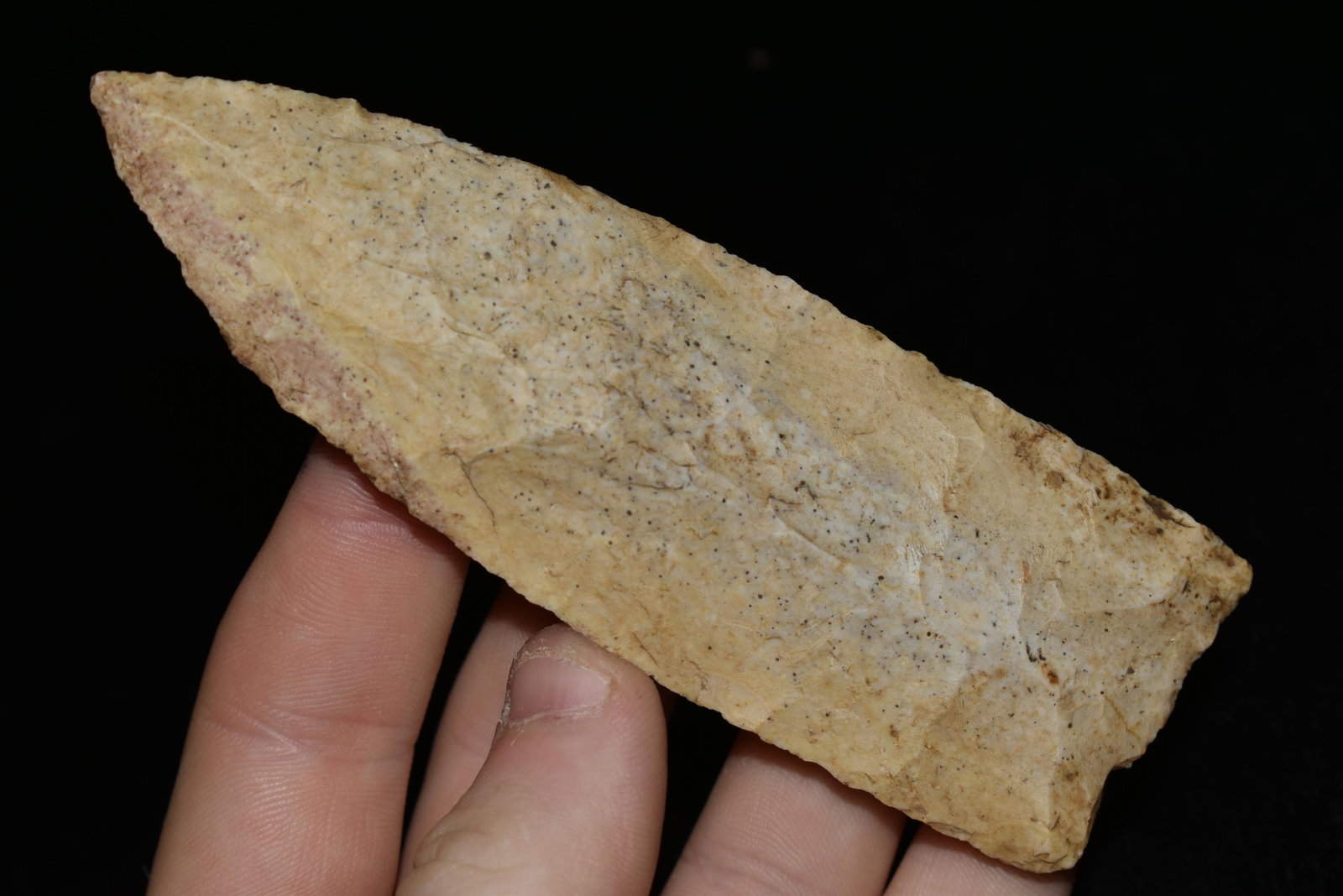 4 1/2" Blade, found by Jim Dawson in Adams CO.,: 4 1/2" Blade, found by Jim Dawson in Adams CO., Illionis