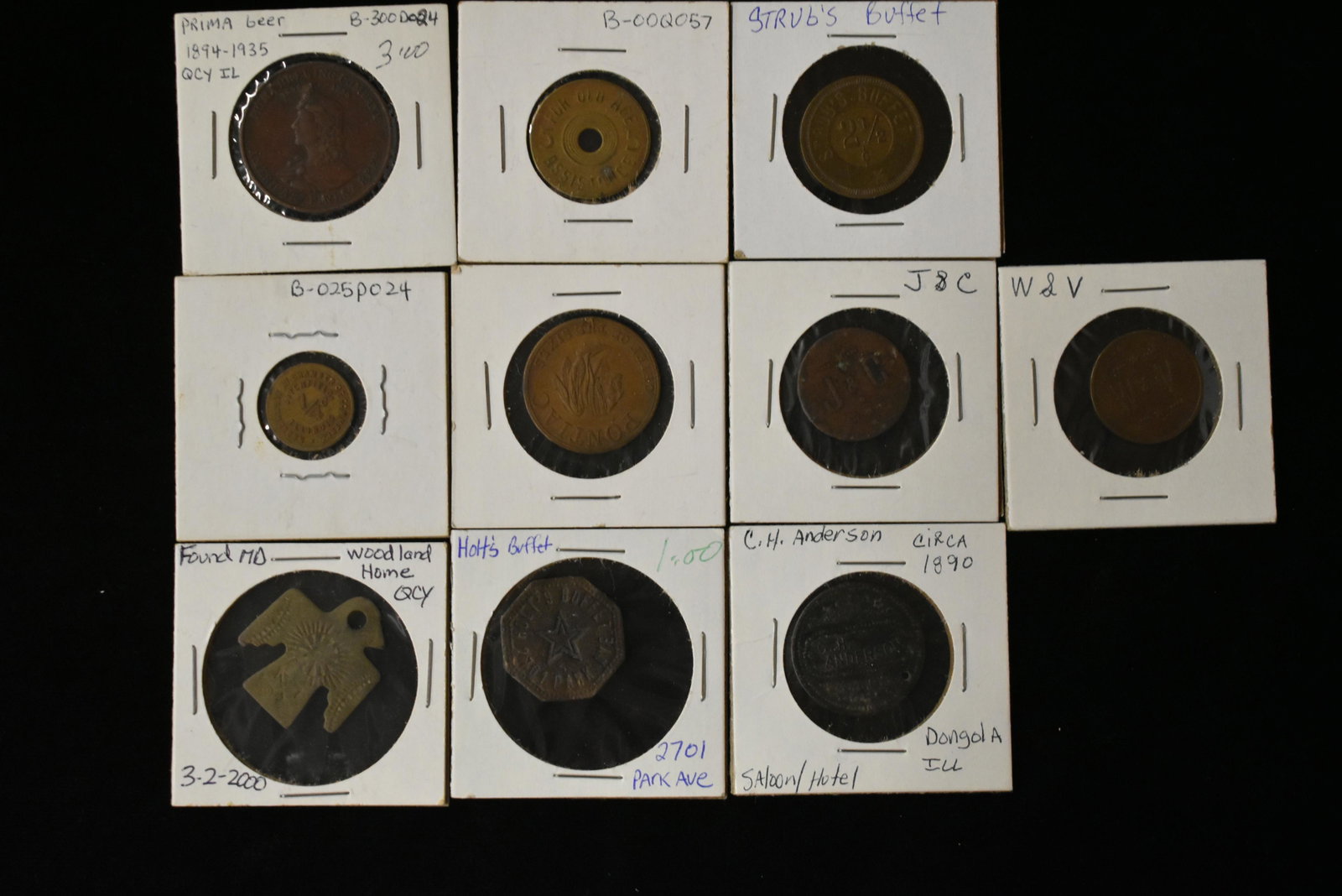 Lot of 10 Advertisement and Store Tokens: Lot of 10 Advertisement and Store Tokens