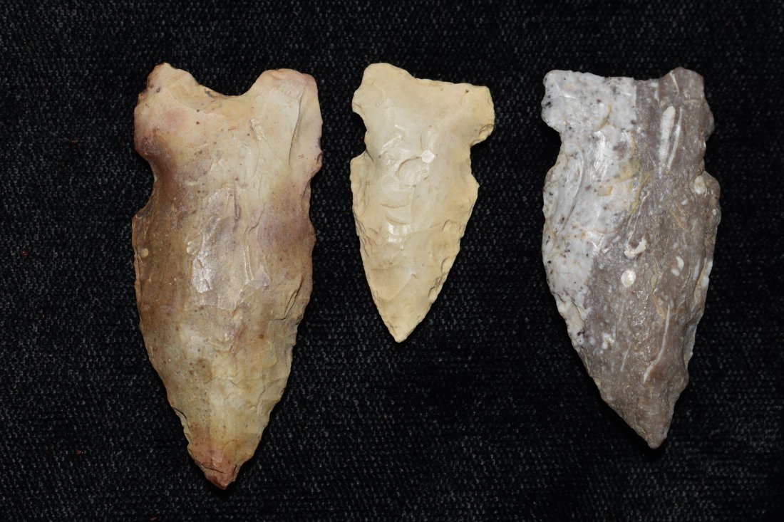 3 Arrowheads found in Lewis County, Mo by John Burford: 3 Arrowheads found in Lewis County, Mo by John Burford Longest one is 1 7/8"